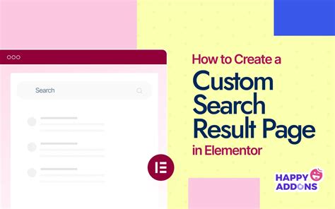 Custom Search Results Page .